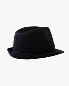 Vente chaude 100% coton propre marque couleur noire plaine blanc Fedora chapeaux pour hommes à la mode Style personnalisé Fedora chapeaux - Product Image 2