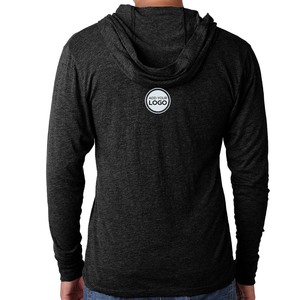 Sudadera con Capucha de Manga Larga para Primavera, Diseño Sólido, Sudadera con Capucha de Mezcla Triple - Product Image 5