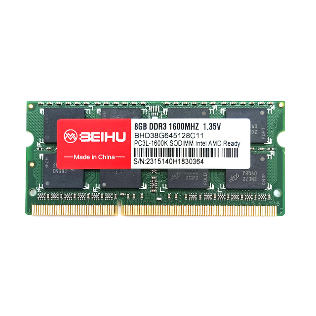 OEM DDR3 4GB 8GB 16GB 1600MHz PC3-12800 1.35V/1.5V DDR3L SODIMM RAM for Laptop Memory