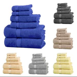 Avior Industries PVT LTD's luxe 100% pur coton doux super absorbant ensemble de serviettes de bain à séchage rapide style Dobby 70x140cm maison piscine - Product Image 6