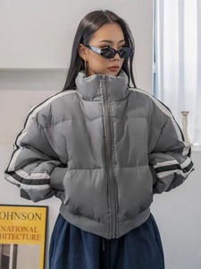 แจ็กเก็ตปลาปักเป้าสำหรับผู้หญิงกันน้ำน้ำหนักเบาระบายอากาศได้ดีสำหรับฤดูหนาวผ้าทอปิดซิป - Product Image 3