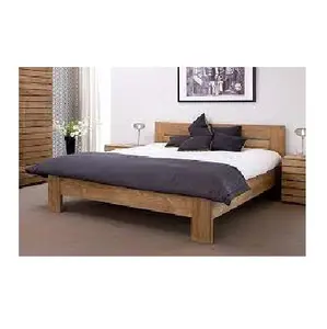 Luxury bedroom furniture for Home Decoration Foldable Long Lasting Wood Queen Size Bed for Teenagers Simple Wooden Bed for Room