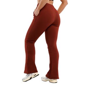 Pantalons de survêtement évasés pour hommes, sur mesure, jambes larges, taille mi-haute, jambes droites, coton, cordon de serrage, streetwear léger pour femmes - Product Image 3