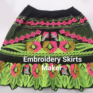 La mejor Falda corta acampanada con bordado Floral para mujer, Mini ropa de calle plisada de nueva moda con cintura elástica - Product Image 3