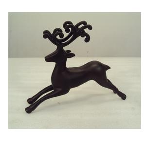 Adorno navideño de Reno de aluminio marrón oscuro para el hogar, sala de estar, mesa de Navidad, artículo decorativo - Product Image 4