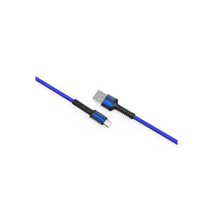 Cable Micro USB Netzy LS64 Negro de 1m de Longitud, Conectores en Ángulo Recto V8 para Carga Rápida y Transmisión de Datos, 2 Años de Garantía de Importación - Product Image 4