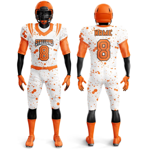 Uniformes de football américain courts respirants personnalisés en gros, twill de tackle, sublimation, impression à l'écran, broderie personnalisée - Product Image 6