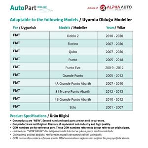 Ensemble de supports de rideau de coffre pour Fiat Doblo, Citroen Nemo, Peugeot Bipper - Product Image 2
