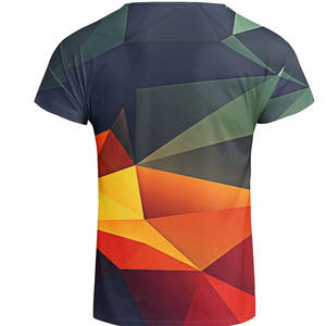 Venta al por mayor de alta calidad precio bajo diseño personalizado sublimación de transferencia de calor impreso personalizado Fitness deporte camisa fabricante hombres - Product Image 2