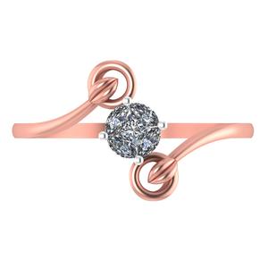 Anillo de compromiso de diamante chapado en oro de 18 quilates de alta calidad certificado por IGI, diseño elegante de Spark para bodas y aniversarios - Product Image 5