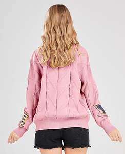 Suéteres de Invierno para Mujer a Precio Económico y MOQ Bajo, Suéter Casual de Cuello Redondo con Mangas de Color, Suéter de Punto de la Mejor Calidad - Product Image 2