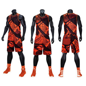 Conjunto de Uniforme de Baloncesto sin Mangas de Verano, Directo de Fábrica, Color y Logotipo Personalizables, Diseño Transpirable, Ropa de Baloncesto Estampada - Product Image 4