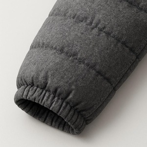 Chaqueta de Invierno Acolchada de Lona para Hombre, Personalizada de Fábrica, Corte Entallado, con Capucha, Resistente al Viento, Logotipo OEM, Forro Grueso de Algodón Cálido - Product Image 4