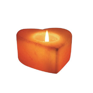 2025 mejor decoración del hogar tallada a mano vela de sal rosa del Himalaya artesanías naturales con luz nocturna - Product Image 1