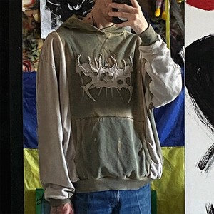 Unisex personalizado pulóver sudaderas con capucha 3D logotipo bordado sol desteñido algodón Streetwear peso pesado grueso sudaderas con capucha para hombres invierno Digital - Product Image 4