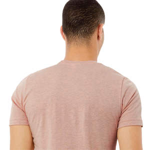 Heather Prism Peach T-shirt unisexe CVC à manches courtes: 52% Airlume Peigné Anneau Filé Coton, 48% Poly, 32 Single, 4.2 oz - Product Image 6