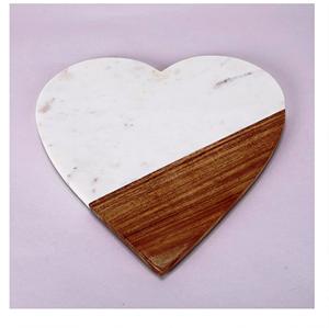 Ensemble de 4 sous-verres classiques en marbre et bois d'acacia, écologiques, en bois naturel et marbre, sous-verres en bois de manguier fabriqués en Inde - Product Image 5