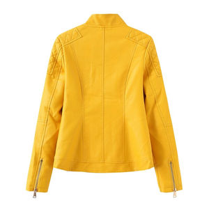 Veste en cuir de haute qualité pour femmes, manches longues, design personnalisable, utilisation hivernale, rembourrage en coton, processus de tricotage - Meilleur prix - Product Image 2