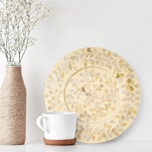 High Quality Mother of Pearl Round <b>Chocolate</b> Tray for Arabian Holiday Eid <b>Ramadan</b> Handcrafted From Vietnam - Product Image 5