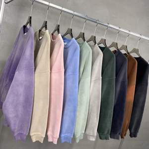 Sudadera de algodón 100% de alta calidad con capucha lavada de gran tamaño de Invierno en Blanco de lana sudaderas de peso pesado pulóver sudaderas con capucha para hombre - Product Image 5