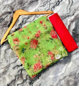 ผ้าแจ็คการ์ด pallu ที่สวยงามใช้งานได้ทั่ว Saree - Product Image 3