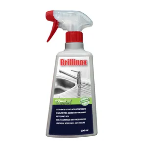 Detergente Spray BRILLINOX della migliore qualità In acciaio inossidabile con effetto Anti-impronta senza batteri 500 ml Made In Italy