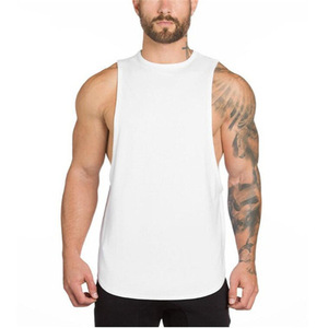 Wholesale Kamro Sport Custom Logo Polyester/Cotton Breathable Quick Dry Running <b>Singlet</b> Muscle Athletic Shirts <b>Men</b> Tank Top - Product Image 4