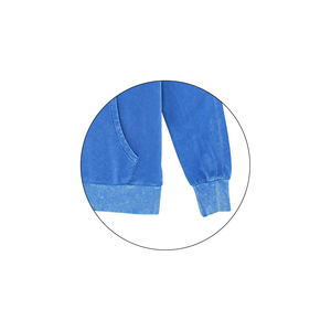 Sweat-shirts d'hiver décontractés pour hommes, de haute qualité, avec logo personnalisé brodé, lavage à l'acide, 100% coton peigné, teinture unie, respirant, séchage rapide - Product Image 6