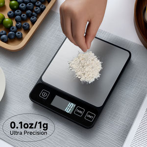 Balance de cuisine numérique professionnelle compacte 10 kg, étanche, en grammes et en onces, alimentée par piles, vente en gros - Product Image 1