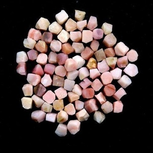 Fantastique 50 pièces en vrac 4-6 MM rose opale pierre brute naturelle pour la fabrication de bijoux en vrac rose opale brute - Product Image 1