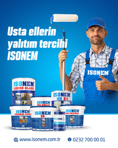 Isonem MS Polymer Acrylic Bê Tông Và Mái Nhà Kim Loại Chống Thấm Lớp Phủ Lỏng Với Phun Ứng Dụng Nhà Sản Xuất Từ Thổ Nhĩ Kỳ - Product Image 1