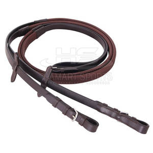 Rênes classiques de cheval en cuir réglables Rênes classiques de cheval en cuir en gros à vendre fabriquées à l'usine - Product Image 1