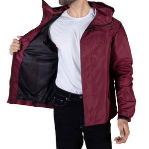 Chaqueta cortavientos cálida ligera de nueva moda para hombre con cremallera chaqueta cortavientos de patrón sólido para la temporada de otoño OEM - Product Image 2
