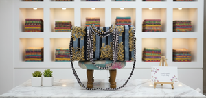 Sac de sport décontracté de luxe tactique à fermeture éclair en coton écologique durable à grande capacité avec imprimé animal gris et noir - Product Image 3