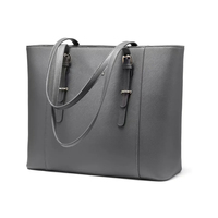 Tas Tote Kulit Asli Mewah Tahan Air Grosir 2025, Custom Logo Resleting, untuk Wanita, Musim Dingin, Semi, Panas, Gugur