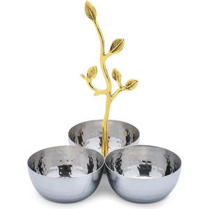 Prix attractifs Saladier en métal de haute qualité Saladier de meilleure qualité avec ensemble de serveur à bas prix ensembles d'assiettes prix bon marché vaisselle - Product Image 3