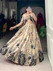 เสื้อผ้าพื้นเมืองลายดอกไม้ผ้าอินเดีย - Product Image 6