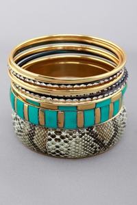 Bracelets de manchette tendance multicolores faits à la main, motif rayé fantaisie, élégant - Product Image 4