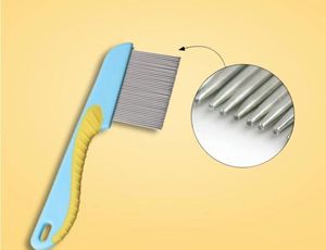 Peines de Acero Inoxidable para Mascotas, Perros y Gatos, <span class=keywords><strong>Anti</strong></span>-Piojos, para Eliminar <span class=keywords><strong>Manchas</strong></span> de Lágrimas, con Dientes Redondeados - Product Image 3
