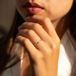 Anillo clásico, joyería para mujer, joyería de estilo bohemio de plata, Plata de Ley 925, Topacio blanco, piedras preciosas, anillo hecho a mano, regalo para esposa - Product Image 3