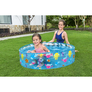 Piscine ronde <span class=keywords><strong>Bestway</strong></span> 55028 pour enfants, structure <span class=keywords><strong>gonflable</strong></span> de loisirs aquatiques pour la baignade - Product Image 6