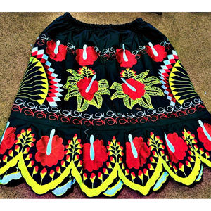 Vestido de Verano de Manga Corta con Falda Larga para Niñas, Estilo Micronesio, Nuevo Estampado Floral Polinesio, Mumu Personalizado para Niñas en Algodón - Product Image 2