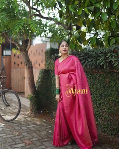 ส่าหรีผ้าไหมอินเดียสำหรับส่าหรีทอผ้าซาริเสื้อผ้าสวยแบบดั้งเดิมสำหรับฤดูหนาว - Product Image 5