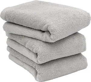 [Wholesale Products] HIORIE Osaka Senshu Machine Washable Towel 100% Cotton Hand Towel 34*85cm 400GSM Durable Hotel Use MOQ Grey