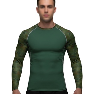 Wholesale 2026 Long Sleeve Quick Dry <b>Compression</b> <b>Shirt</b> Fully Sublimation Printed Rashguard Bjj Rash Guard MMA fighting <b>Shirt</b> - Product Image 1
