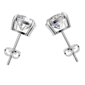 Boucles d'oreilles en or 14K 10K, nouveau design, personnalisables, en moissanite, bijoux, boucles d'oreilles fines, boucles d'oreilles solitaire en diamant, bijoux pour femmes - Product Image 3