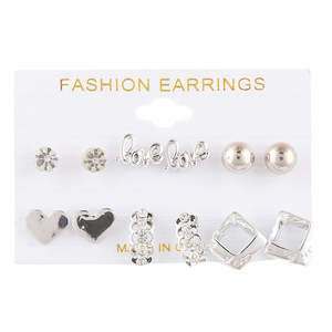 Girls Fancy Ear <b>Tops</b> - <b>Silver</b> - Product Image 1