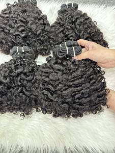 Top Trending Unprocessed Burmese <b>Curly</b> <b>Hair</b> <b>Extensions</b> Wholesale Raw Virgin Double Drawn Burmese Curl Human <b>Hair</b> Bundles - Product Image 5