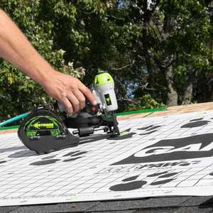 Cloueur pneumatique de 1 pouce pour sous-couche de toiture et membrane d'étanchéité, avec clous de 1 pouce en bobine collée - Product Image 4