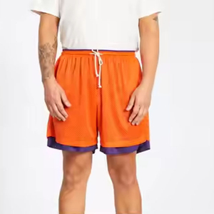 Conjunto Retro de doble punto para jóvenes, equipo de diseño pesado de camuflaje a granel, parche personalizado, malla en blanco, ajuste seco, pantalones cortos de malla de Cachemira personalizados - Product Image 3